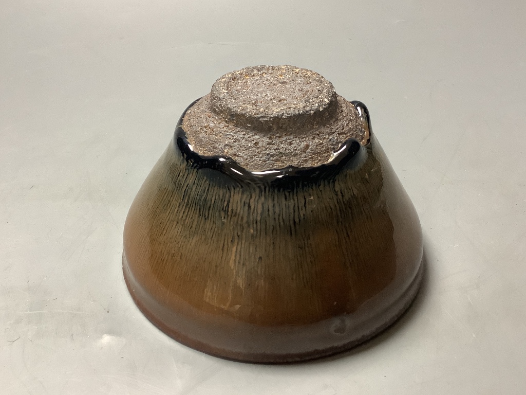A Chinese hare's fur bowl, 12cm
